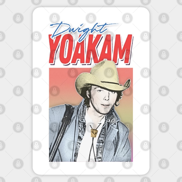 Dwight Yoakam / 80s Styled Retro Fan Design Sticker by DankFutura